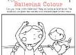 Beautiful Ballerina Colouring Picture